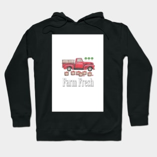 Old Red Farm Truck - Farm Fresh Hoodie